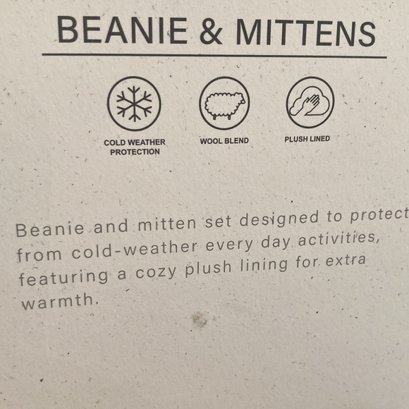 Soybu beanie pom pom & Mittens plush lining M/L - Picture 9 of 15